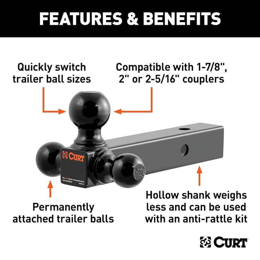Product of Curt 45652 Trailer Hitch Ball Mount