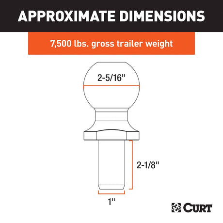 Product of Curt 40005 Trailer Hitch Ball