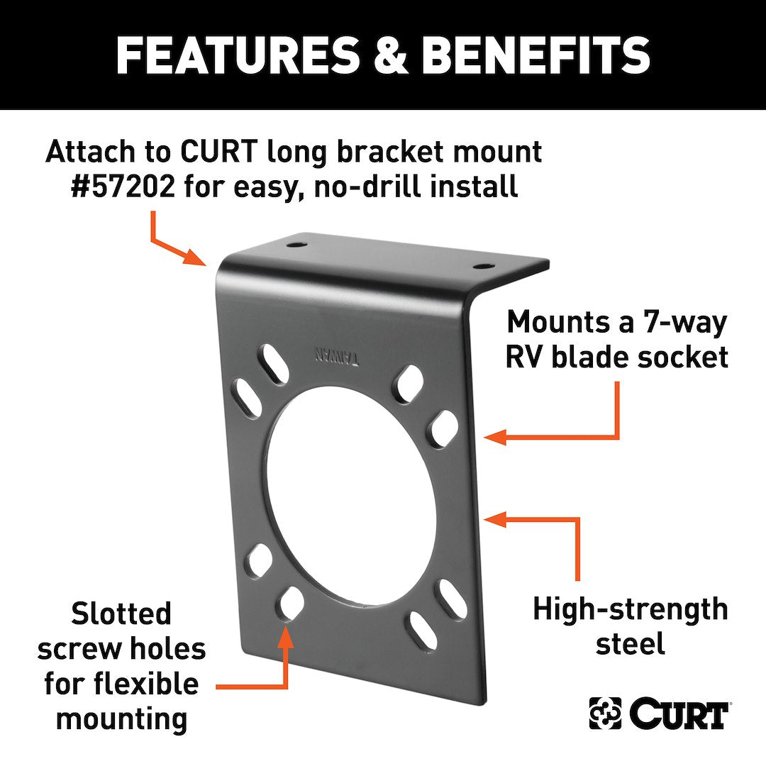Product of Curt 57206 Trailer Wiring Connector Mounting Bracket