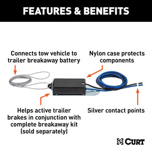 Product of Curt 52010 Trailer Breakaway System Switch