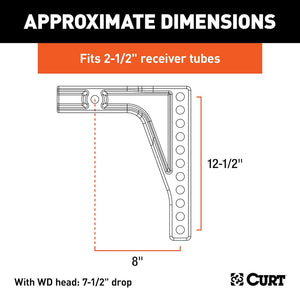 Product of Curt 17132 Weight Distribution Hitch Shank