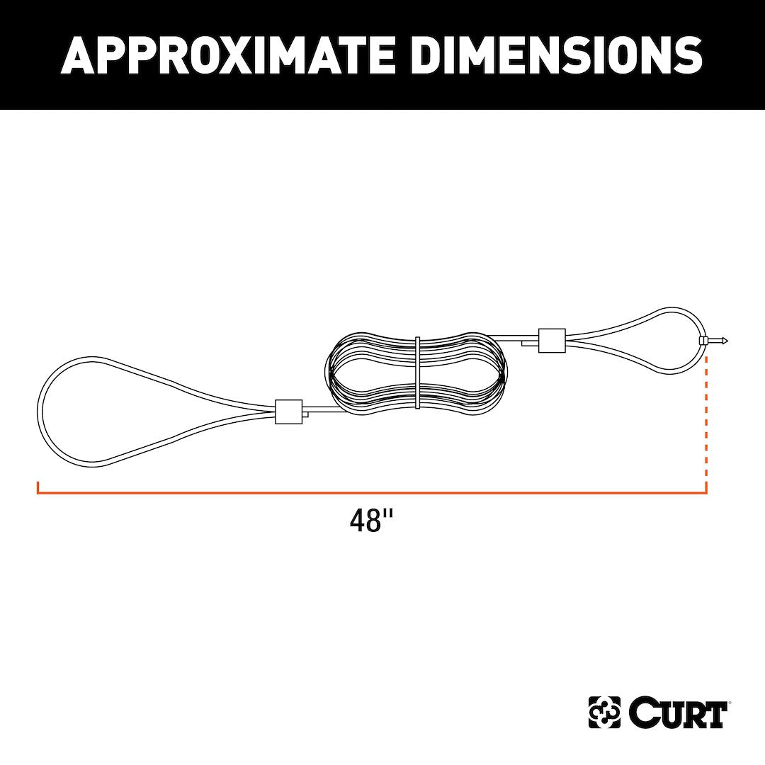 Product of Curt 52020 Trailer Breakaway Switch Cable And Pin