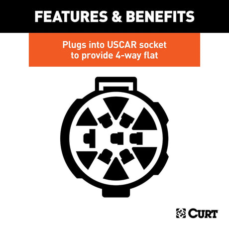 Product of Curt 55515 Trailer Wiring Connector