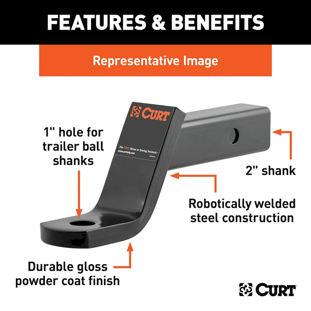 Product of Curt 45050 Trailer Hitch Ball Mount