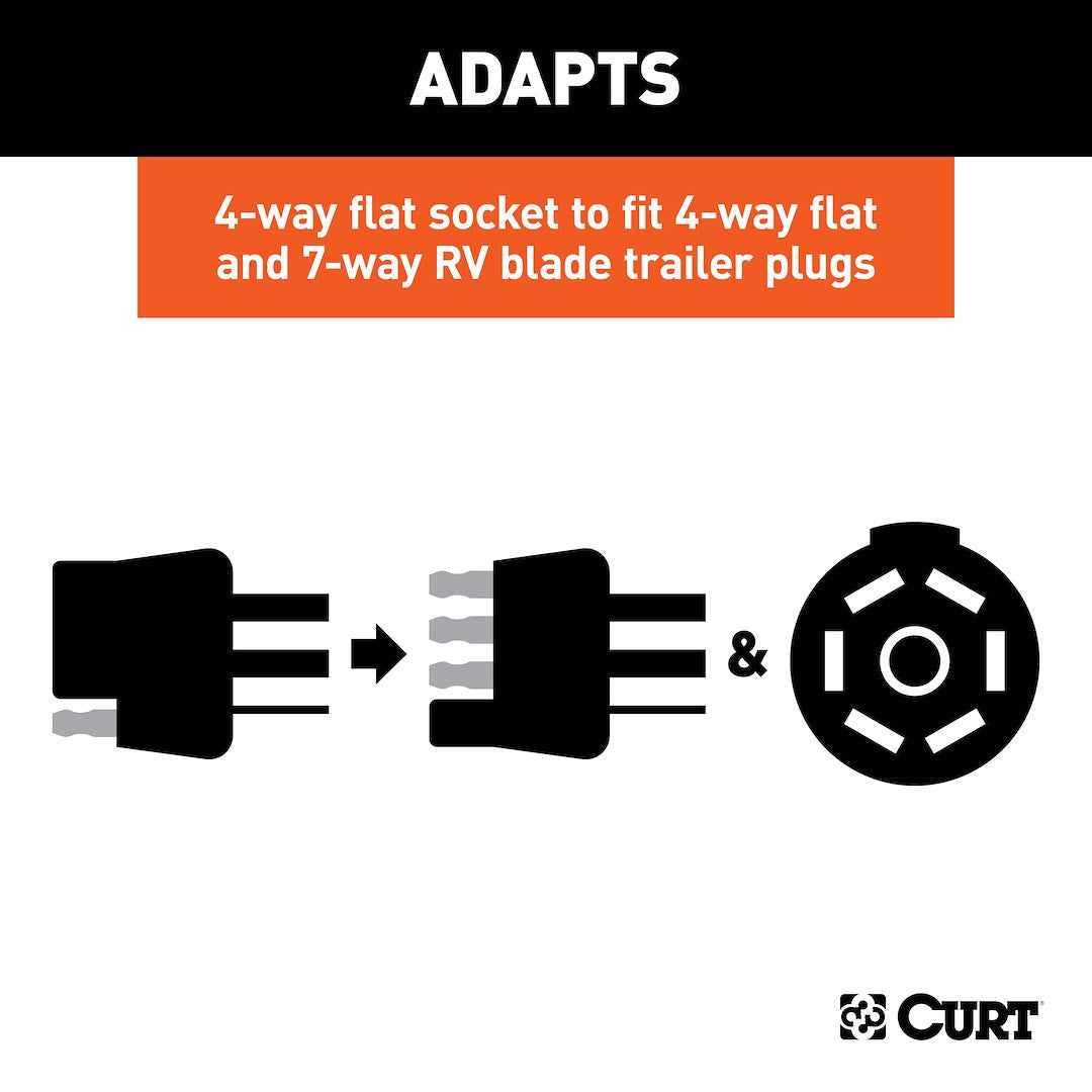 Product of Curt 57672 Trailer Wiring Connector Adapter