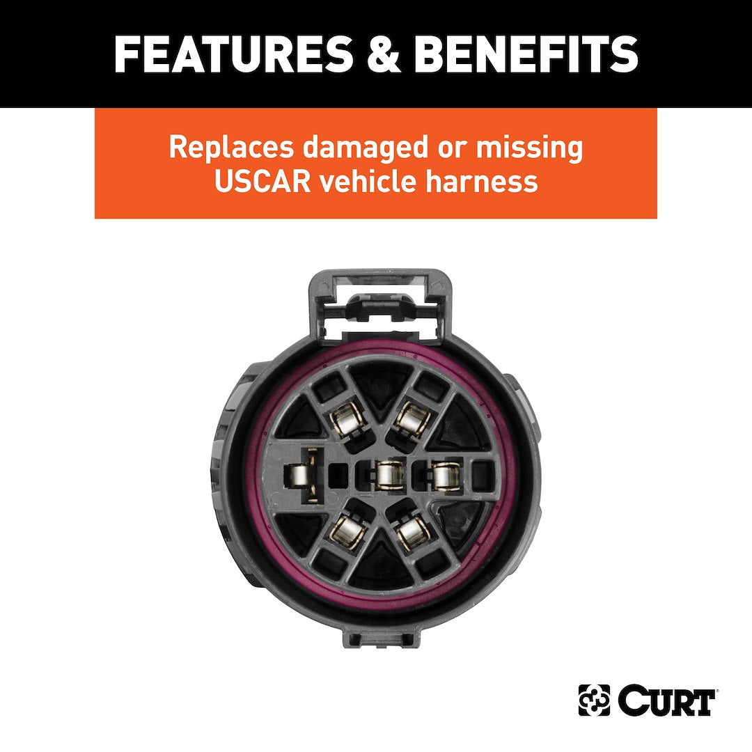 Product of Curt 56229 Trailer Wiring Connector