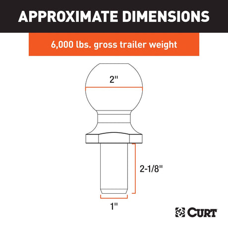 Product of Curt 40004 Trailer Hitch Ball