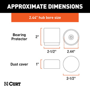 Product of Curt 22244 Trailer Wheel Bearing Protector