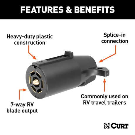 Product of Curt 58141 Trailer Wiring Connector