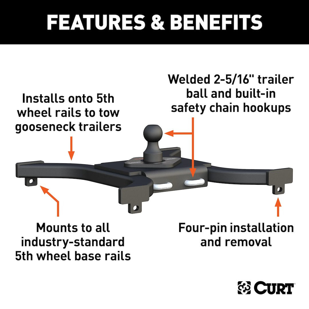 Product of Curt 16085 Gooseneck Trailer Hitch