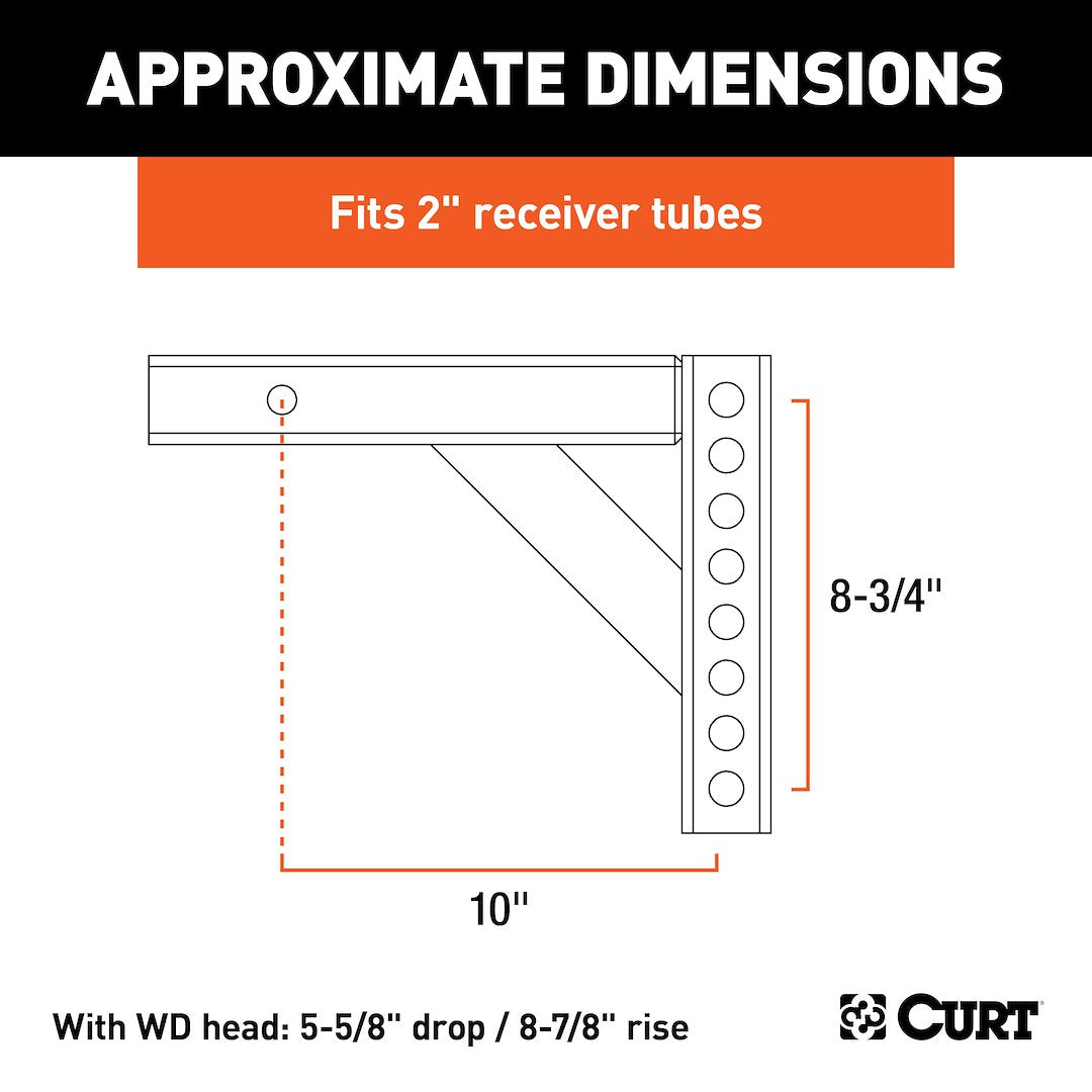 Product of Curt 17120 Weight Distribution Hitch Shank