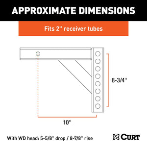 Product of Curt 17120 Weight Distribution Hitch Shank