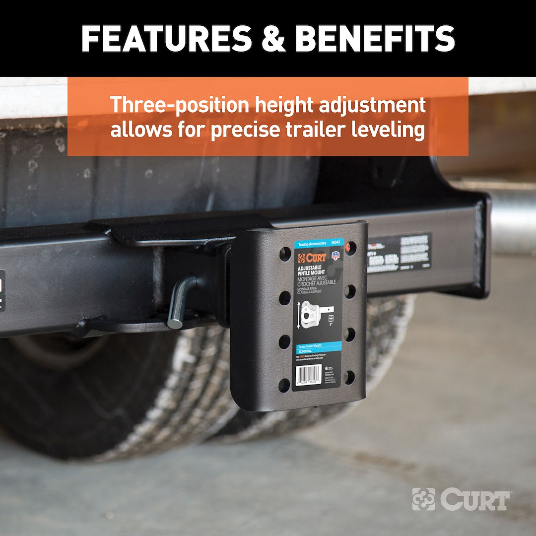 Product of Curt 48343 Pintle Hook Mounting Plate