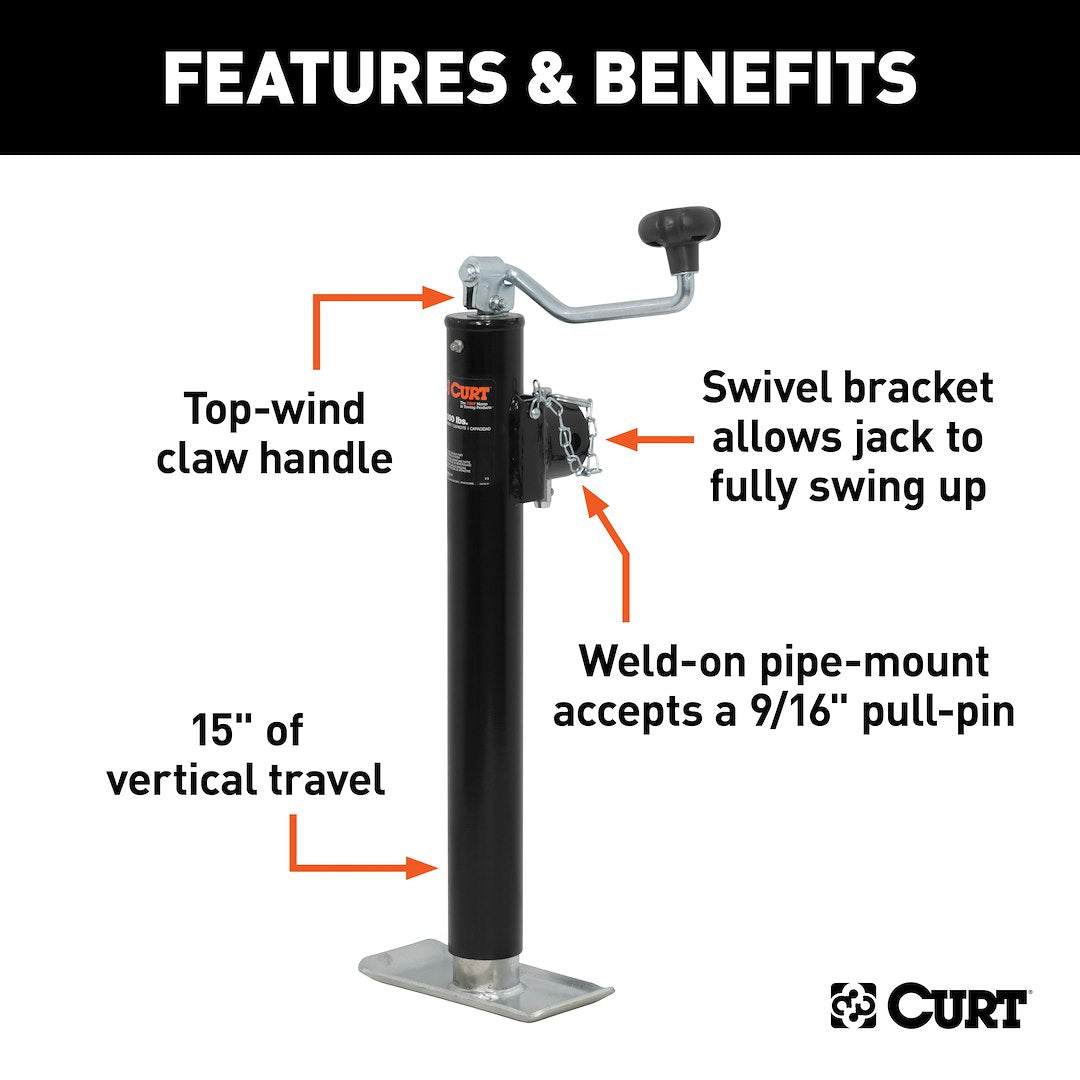 Product of Curt 28356 Trailer Tongue Jack