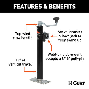 Product of Curt 28356 Trailer Tongue Jack