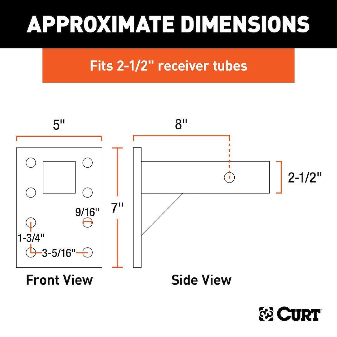 Product of Curt 48329 Pintle Hook Mounting Plate