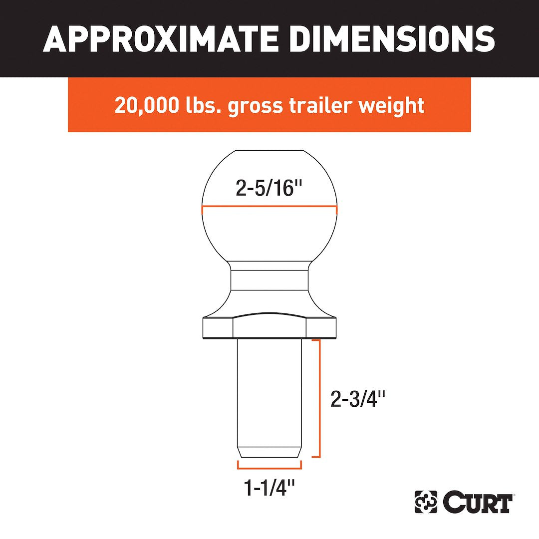 Product of Curt 40009 Trailer Hitch Ball