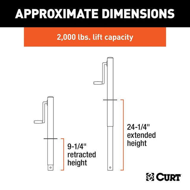 Product of Curt 28204 Trailer Tongue Jack