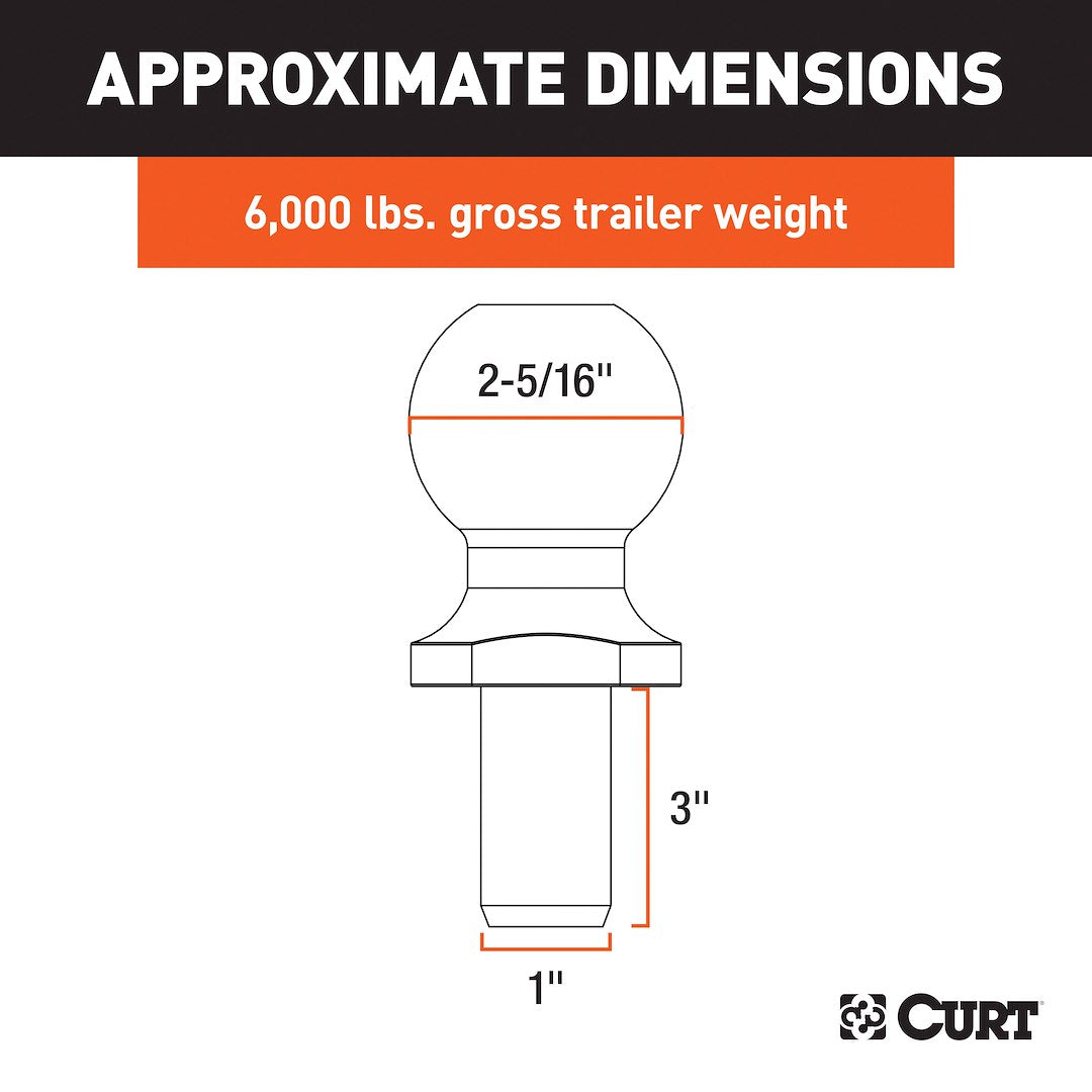 Product of Curt 40021 Trailer Hitch Ball