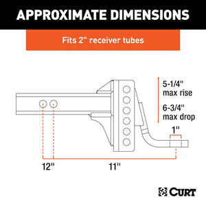 Product of Curt 45901 Trailer Hitch Ball Mount
