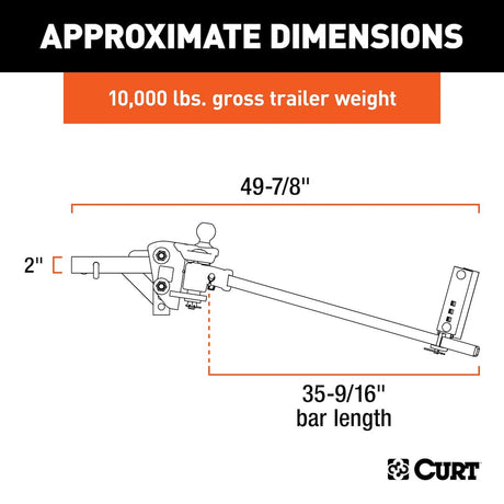 Product of Curt 17500 Weight Distribution Hitch