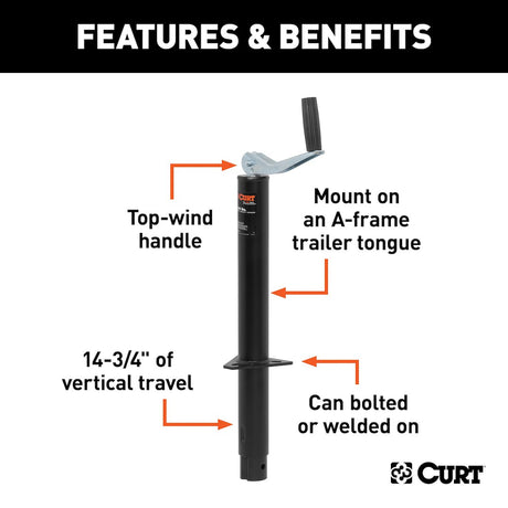 Product of Curt 28202 Trailer Tongue Jack