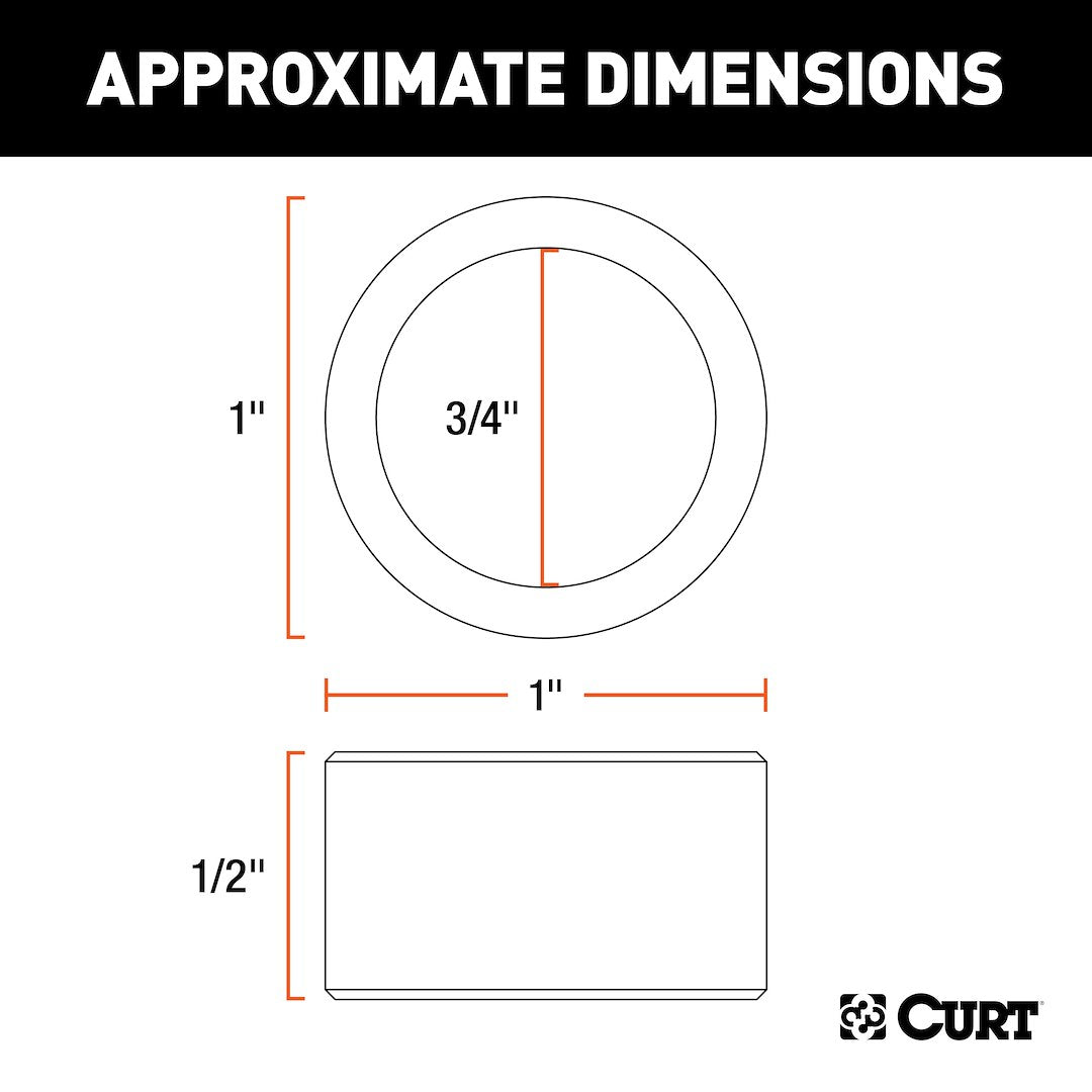 Product of Curt 21101 Trailer Hitch Ball Shank Reducer