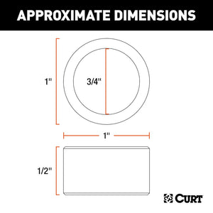 Product of Curt 21101 Trailer Hitch Ball Shank Reducer