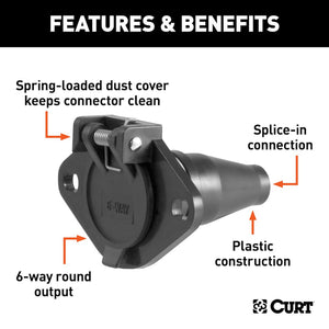 Product of Curt 58130 Trailer Wiring Connector
