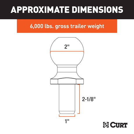 Product of Curt 40066 Trailer Hitch Ball