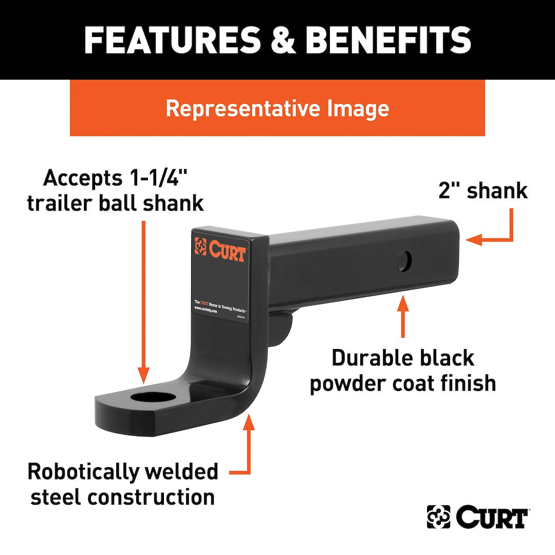 Product of Curt 45338 Trailer Hitch Ball Mount