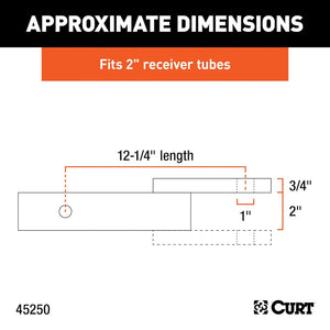 Product of Curt 45250 Trailer Hitch Ball Mount