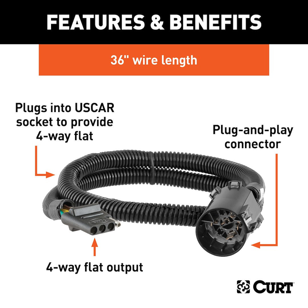 Product of Curt 55515 Trailer Wiring Connector