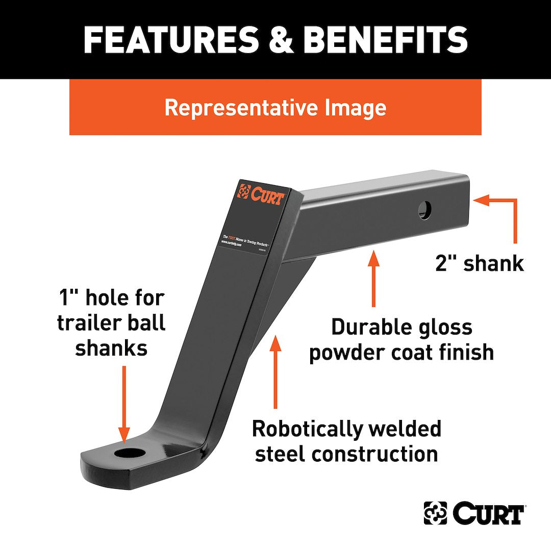 Product of Curt 45112 Trailer Hitch Ball Mount
