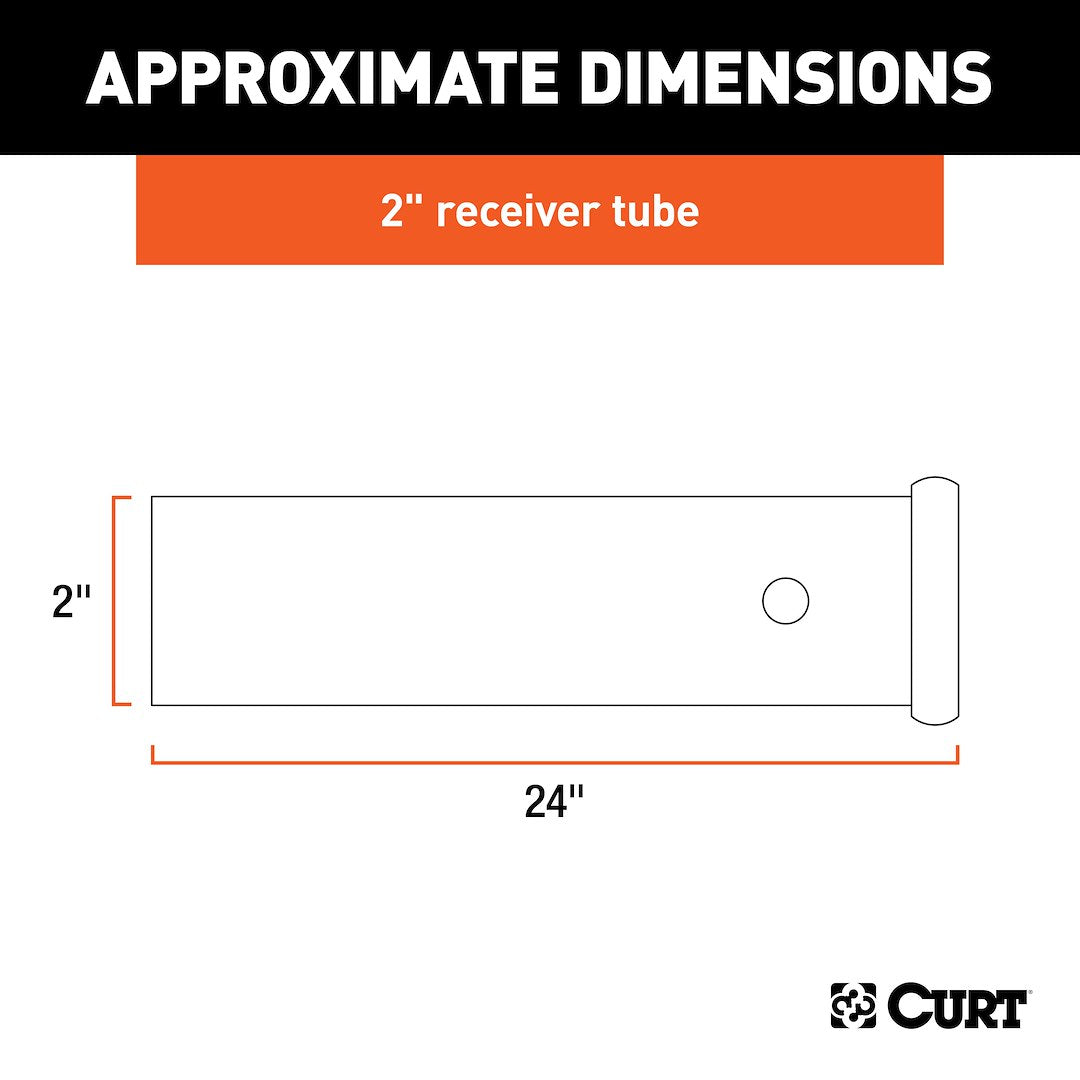 Product of Curt 49240 Trailer Hitch Receiver Tube