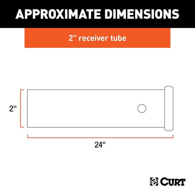 Product of Curt 49240 Trailer Hitch Receiver Tube