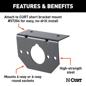 Product of Curt 57208 Trailer Wiring Connector Mounting Bracket