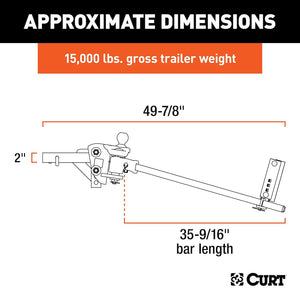 Product of Curt 17501 Weight Distribution Hitch