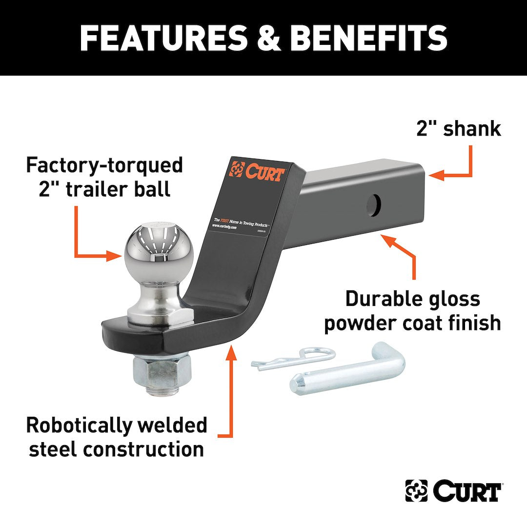 Product of Curt 45056 Trailer Hitch Ball Mount