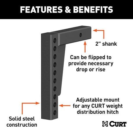 Product of Curt 17123 Weight Distribution Hitch Shank