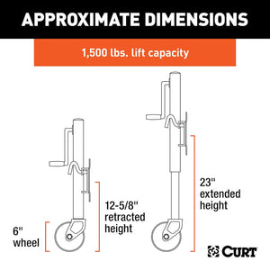 Product of Curt 28156 Trailer Tongue Jack
