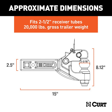 Product of Curt 48012 Pintle Hook