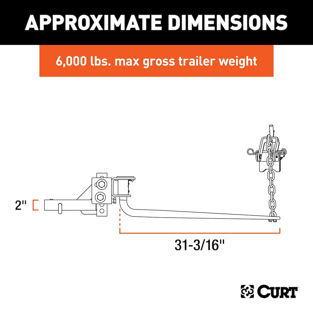 Product of Curt 17050 Weight Distribution Hitch
