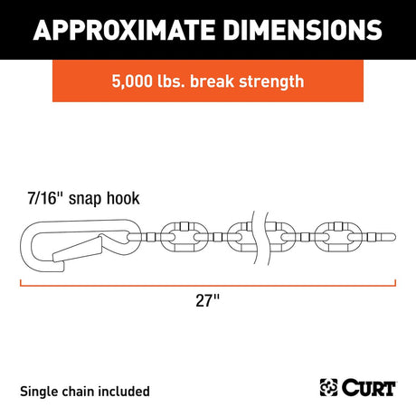 Product of Curt 80313 Trailer Safety Chain