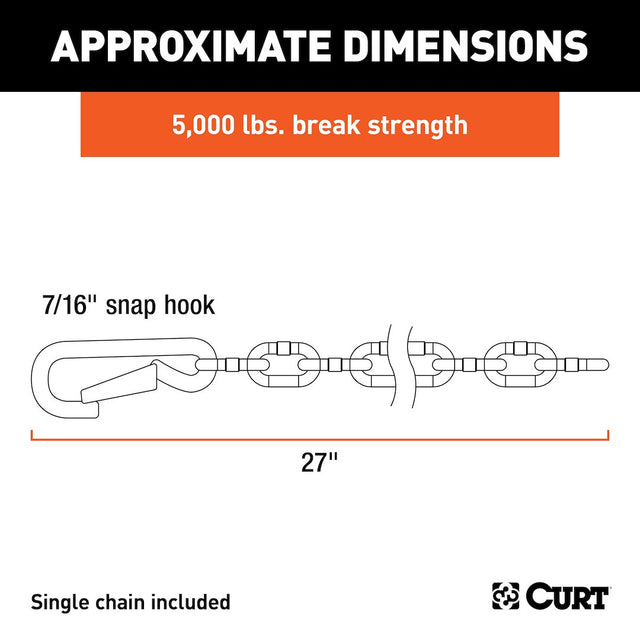 Product of Curt 80313 Trailer Safety Chain