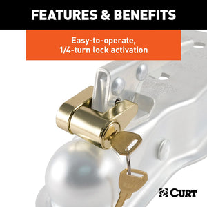 Product of Curt 23022 Trailer Coupler Lock