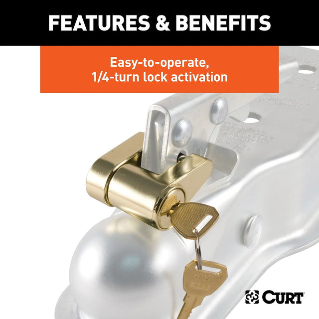 Product of Curt 23022 Trailer Coupler Lock