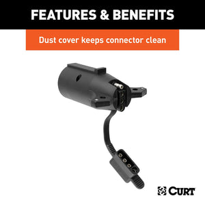 Product of Curt 57245 Trailer Wiring Connector Adapter