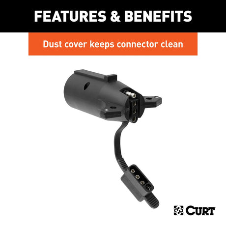 Product of Curt 57245 Trailer Wiring Connector Adapter