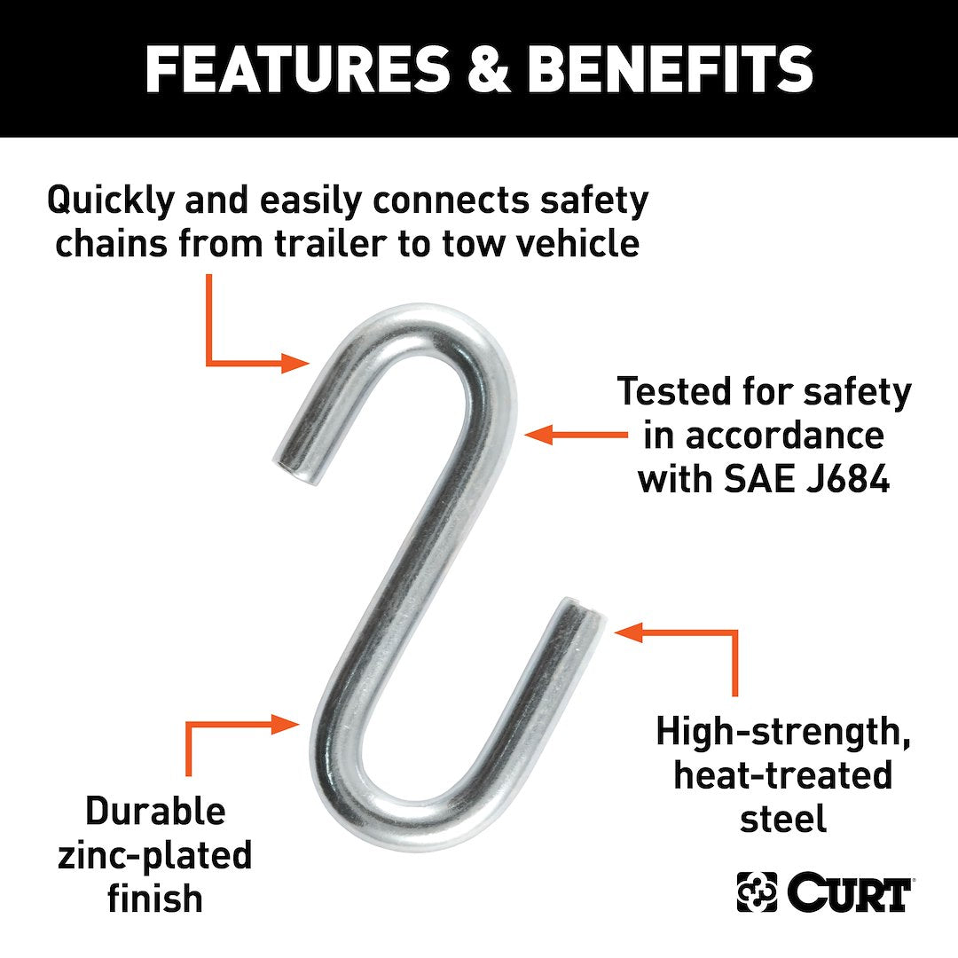 Product of Curt 81260 Trailer Safety Chain Hook